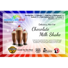Rainbow's End Non-Fat Chocolate Milk Shake Yogurt 4/1 Gallon